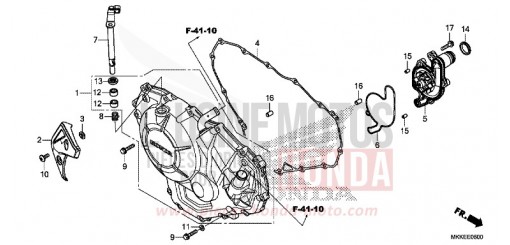 KURBELGEHAEUSEABDECKUNG (CRF1000A/A2/AL/AL2) CRF1000AK de 2019
